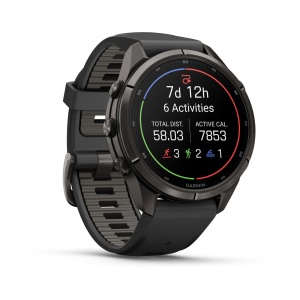 Garmin Fenix 9 Pro AMOLED inReach - 43 mm Titan DLC Carbon - Smartwatch Multisport Premium cu AMOLED - Img 3