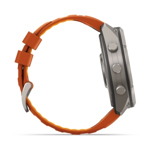 Garmin Fenix 9 Pro AMOLED inReach - 51 mm Titan Autumn Orange - Smartwatch Multisport Premium cu AMOLED - Img 5