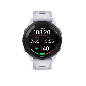 Garmin - Forerunner 265 ceas multisport cu GPS AMOLED - Ramă neagră cu carcasă Whitestone şi curea din silicon Whitestone/Tidal Blue - Img 4