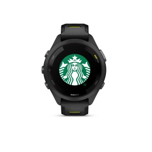 Garmin - Forerunner 265s ceas multisport cu GPS AMOLED - Ramă şi carcasă neagră cu curea din silicon neagră/Amp Yellow - Img 3