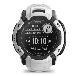 Garmin Instinct 2X Solar - smartwatch robust cu GPS - Alb Ceramic