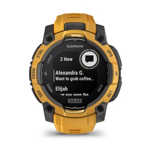 Garmin - Instinct 3 - 45 mm AMOLED - Black with Bolt Blue | Black Band - Img 42
