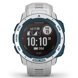 Garmin - Instinct Solar Surf edition - Cloudbreak - ceas inteligent cu GPS cu functii avansate pentru sport si incarcare solara