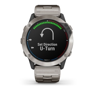 Garmin - quatix 6x Solar Titanium - ceas inteligent premium cu GPS cu functii avansate pentru sport si navigatie - 51mm diametru - Img 5