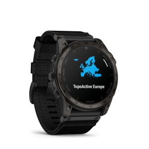 Garmin - Tactix 7 AMOLED Sapphire ceas multisport cu GPS - ramă neagră Titanium DLC și curea din silicon neagră + nailon - Img 10