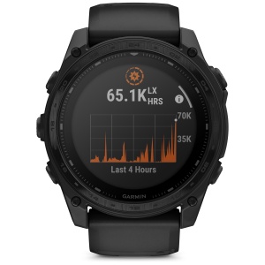 Garmin - Tactix 8 Solar Elite 51 mm ceas multisport cu GPS - ramă neagră Titanium DLC și curea din silicon neagră + nailon - Img 4
