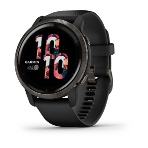 Garmin - Venu 2 smartwatch cu GPS și AMOLED - rama gri ardezie și carcasă neagră cu brățară din silicon - Img 2