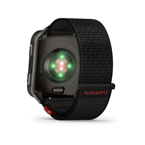 Garmin - Venu X1 - smartwatch cu GPS și AMOLED - Negru cu spate din titan argintiu și curea din nailon ComfortFit neagră - Img 8