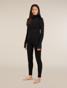 Icebreaker - bluza de corp - 300 MerinoFine Polar LS Roll Neck W - Black - L - Img 3