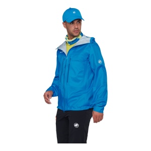 Jacheta Barbati Mammut Taiss Light HS Hooded Glacier Blue - Img 4