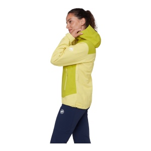 Jacheta Femei Mammut Crag HS Hooded Yellow - Img 4