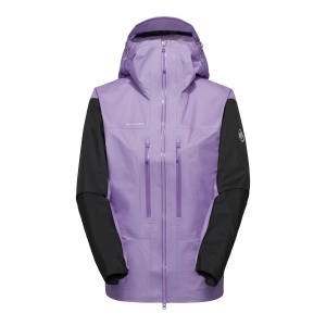 Jacheta Femei Mammut Taiss Light HS Hooded Lavandin-Black - Img 2