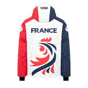 Jacheta Schi Barbati Colmar 1519 White-Navy Blu-Bright Red - Img 3