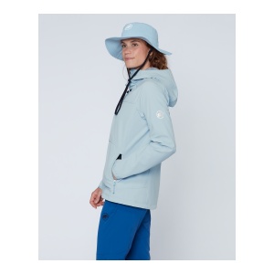 Jacheta Softshell Femei Mammut Ultimate Comfort So Hooded Nebla - Img 4