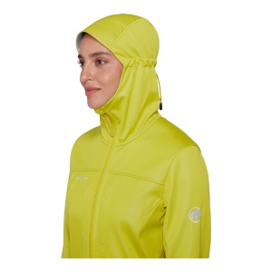 Jacheta Softshell Femei Mammut Ultimate VIII SO Hooded Acacia - Img 9