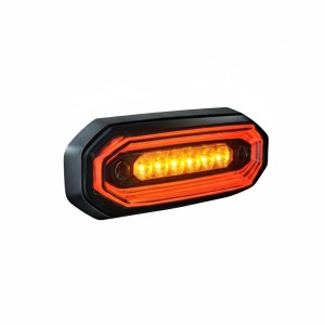 Lampa de avertizare directionala cu 6 LED-uri FOR9T Aura, pozitie rosie, 10-48V, IP67, Strands