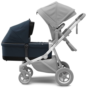 Landou, Thule, Sleek Bassinet, pentru caruciorul Thule Sleek Navy Blue - Img 4