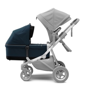 Landou, Thule, Sleek Bassinet, pentru caruciorul Thule Sleek Navy Blue - Img 9