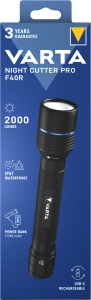 Lanterna Varta Night Cutter PRO F40R, aluminiu, 2000 lumeni