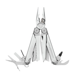 Leatherman - multi-tool 18 functii Wave+ Stainless Steel 832524 - argintiu