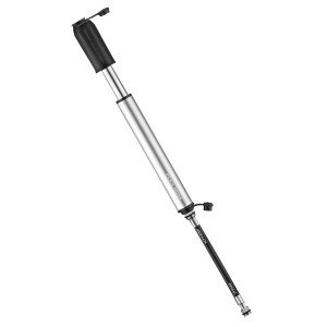 Lezyne - mini pompa - CNC Sport Drive HV Small - 90 psi | 6.2 bar - light grey - 98g - Img 2