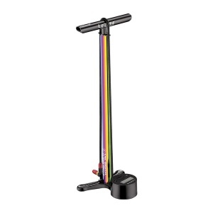 Lezyne - pompa podea - CNC Digital Drive 3.5 - manometru - Schrader I Presta - neo metallic - 220 psi