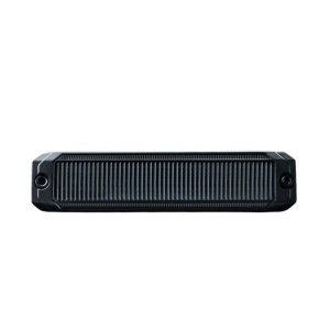 Lumină marcaj lateral Slim LED Dark Knight SM6 10–32V, 6W, 6 LED galben-ambre, rezistent la apă și praf (IP69K), carcasă aluminiu negru, lentilă fumurie, Strands - Img 3