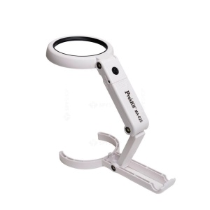 Lupa iluminata cu LED Pro'sKit MA-025, 3.75/7 X, 8 LED-uri, USB
