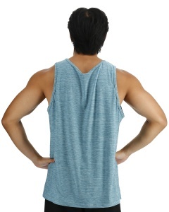 Maiou tehnic TYR Airtec Tank - albastru Delph Blu Heather - Img 2