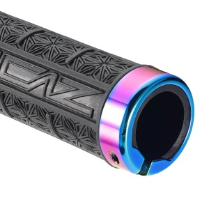 Mansoane MTB Supacaz Grizips - negru cu inele Oil Slick - Img 4
