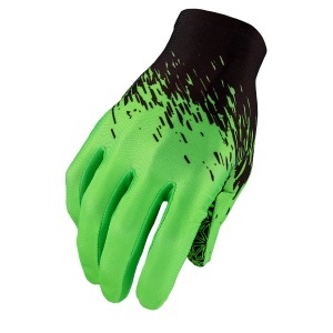 Manusi cu degete SUPACAZ SupaG - negru / verde neon - L