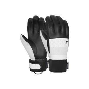 Manusi Schi Dama Reusch Re:Knit Elisabeth R-TEX® XT White/Black