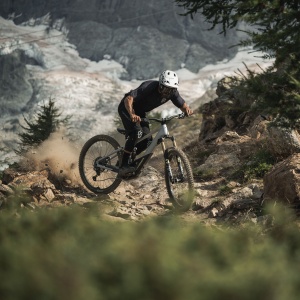 Orbea WILD H10 - bicicleta electrica e-MTB Trail full suspension 29" - maro cu componente custom Fox Kashima - Img 4