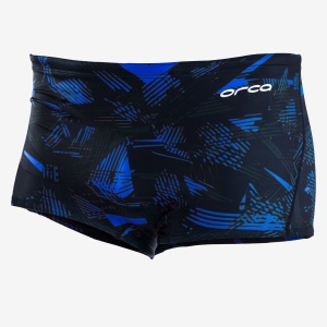 Orca - Boxeri inot pentru barbati Square Leg swimsuit - albastru inchis royal verde lime