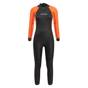 Orca - costum neopren ape deschise pentru femei vizibilitate sporita W Vitalis OpenWater HI VIS wetsuit - negru portocaliu