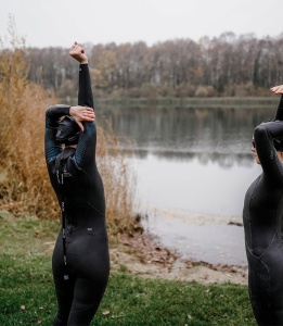 Orca - costum neopren triatlon pentru femei - Athlex Flex wetsuit - negru albastru flex - Img 5