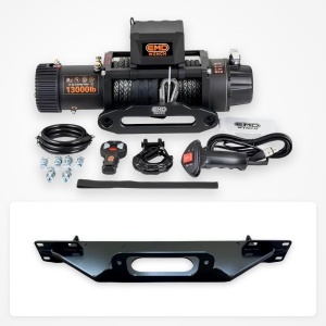 Pachet troliu Toyota Hilux (2021+): troliu electric EMD Winch 13000 lbs cablu sintetic și suport troliu dedicat