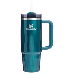 Pahar termoizolant Stanley Quencher H2.0 Fluted cu pai 0.88L - Marina Shine