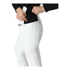 Pantaloni Schi Femei Spyder Strutt Bib Softshell White - Img 3