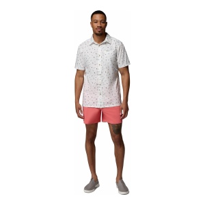 Pantaloni Scurti Barbati Columbia PFG Terminal Roamer™ Stretch Red - Img 3