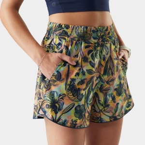 Pantaloni scurți sport Smartwool Active Lined 3" - Multi Floral Party | cu căptușeală Merino - Img 3