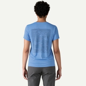Patagonia - tricou - W Capilene Cool Daily Graphic - Albastru - Img 3