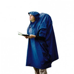 Pelerina 70D Nylon Tarp Poncho 253Cm Blue