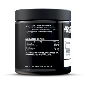 Pillar Performance - supliment alimentar sistem imunitar Ultra Imune C Immunity support powder (New formula), aroma fructe tropicale - borcan pudra 200g - Img 3