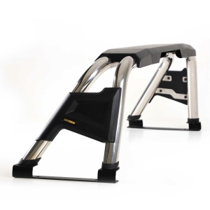 Rollbar Double Plus Chrome Toyota Hilux, Ford Ranger, Isuzu D-Max, Nissan Navara, Mercedes X-Class, Volkswagen Amarok, SSangYong Musso, Mitsubishi L200 AQM4WD PRB01 - Img 2
