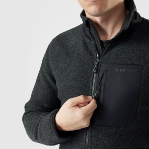 Smartwool - geaca - Second Cut Fleece Jacket - Charcoal - L - Img 3