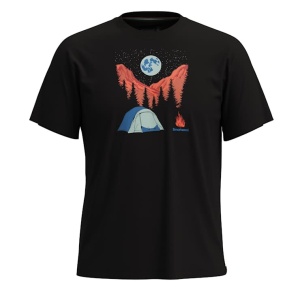 Smartwool - tricou merino - Night Camp Short Sleeve Graphic Tee - Negru - Img 2