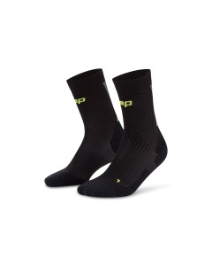 Șosete Compresie Alergare CEP Run Ultralight 4.0 Mid Cut - negru/gri | Damă - Img 3
