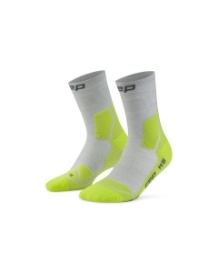 Șosete compresie hiking CEP Hiking Light Cushion Mid Cut W - gri/lime - Img 3