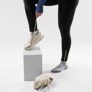Șosete Merino alergare Smartwool Run - gri deschis/alb | Ankle | Targeted Cushion - Img 2